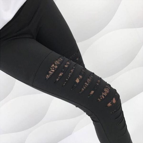 women summer ankle length pants lace torn ripped hole leggings fashion slim stretch solid black trousers plus size 2xl
women summer ankle length pants lace torn ripped hole leggings fashion slim stretch solid black trousers plus size 2xl