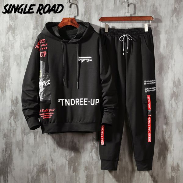 singleroad men's two pieces streetwear sets men 2020 spring sportswear tracksuit hip hop sweatshirts sweatpants black hoodie men 1028, Black;white
singleroad men's two pieces streetwear sets men 2020 spring sportswear tracksuit hip hop sweatshirts sweatpants black hoodie men 1028, Black;white