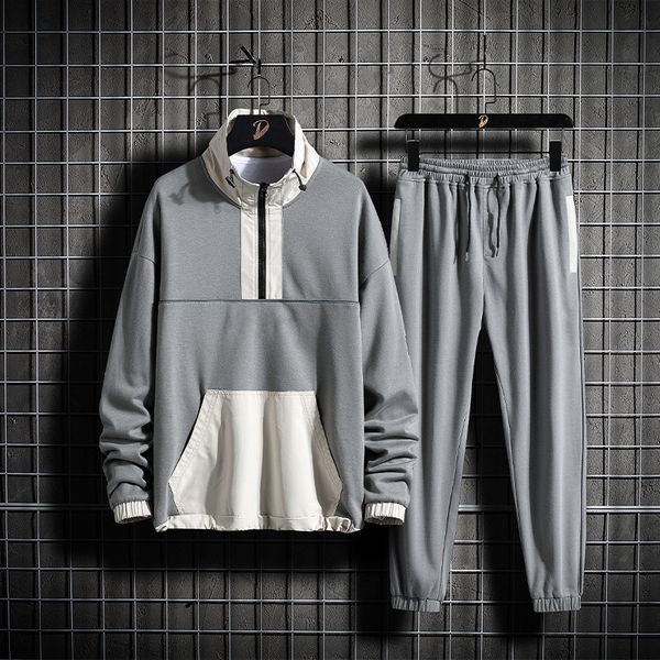2021 new men's casual tracksuit autumn spring wear men two pieces sportswear hoodie+sweatpants jogger running suit oversize ~8xl bbr4, Gray
2021 new men's casual tracksuit autumn spring wear men two pieces sportswear hoodie+sweatpants jogger running suit oversize ~8xl bbr4, Gray