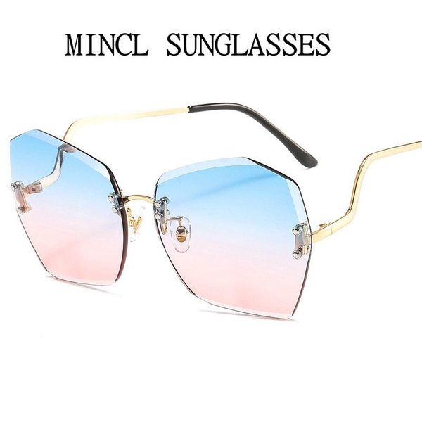 oversized rimless sunglasses women new fashion flat red blue clear lens one piece men glasses fml, White;black
oversized rimless sunglasses women new fashion flat red blue clear lens one piece men glasses fml, White;black