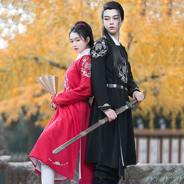 2021 new hanfu for women and men cosplay ancient hero martial arts stage costume performance wear festival chinese hanfu bi771, Black;red
2021 new hanfu for women and men cosplay ancient hero martial arts stage costume performance wear festival chinese hanfu bi771, Black;red