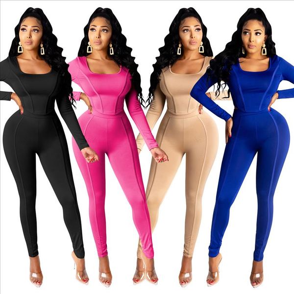 cutubly long sleeve womens set solid two piece set casual crop and pants suit outfits autumn square collar tracksuit, Gray
cutubly long sleeve womens set solid two piece set casual crop and pants suit outfits autumn square collar tracksuit, Gray