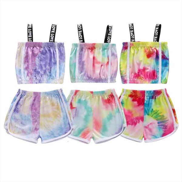 infant kids baby toddler girls summer colorful outfits sleeveless spaghetti straps tank short pant tie dye sets 2pcs 1-6y, White
infant kids baby toddler girls summer colorful outfits sleeveless spaghetti straps tank short pant tie dye sets 2pcs 1-6y, White
