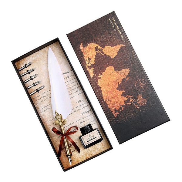 excellent antique feather dip writing ink set stationery box with 5 nib wedding gift quill pen fountain pens 484
excellent antique feather dip writing ink set stationery box with 5 nib wedding gift quill pen fountain pens 484