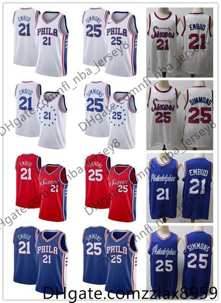 2020 мужчины philadelphias нба 76ers джерси бен 25 симмонс joel 21 embiid баскетбольное черный серый белый красный синий, Black;red
2020 мужчины philadelphias нба 76ers джерси бен 25 симмонс joel 21 embiid баскетбольное черный серый белый красный синий, Black;red