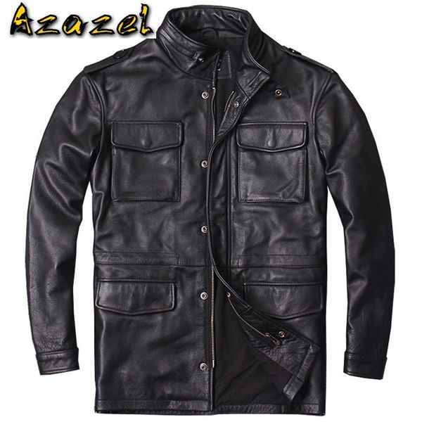 vintage mens genuine leather jackets and coats european 6xl plus streetwear real pocket bomber real leather jacket men clothing, Black
vintage mens genuine leather jackets and coats european 6xl plus streetwear real pocket bomber real leather jacket men clothing, Black