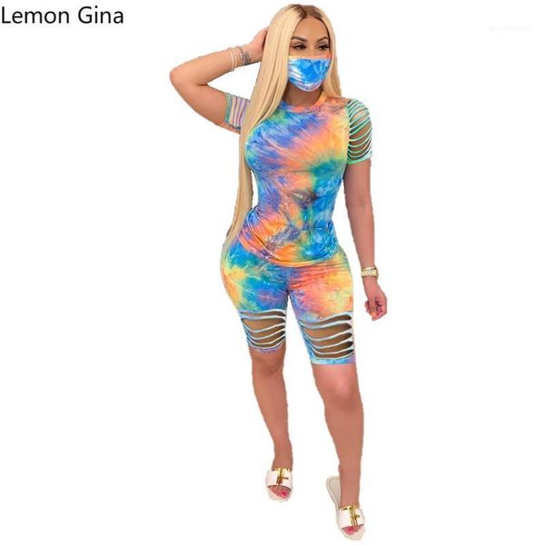 lemon gina women summer tie dye galaxy hollow out two piece set sports o-neck t-shirt hole leggings shorts suit tracksuit 3color1, White
lemon gina women summer tie dye galaxy hollow out two piece set sports o-neck t-shirt hole leggings shorts suit tracksuit 3color1, White