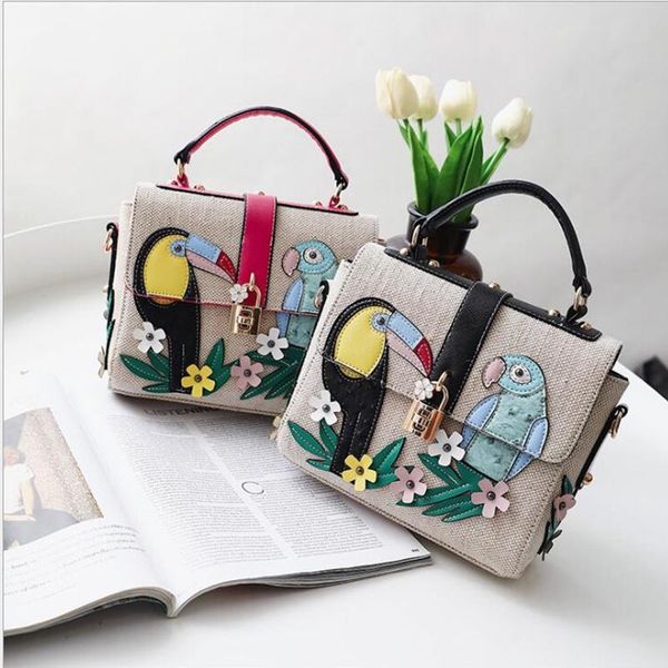 famous brands designer girls linen crossbody floral printing women bag women's weave leather shoulder bags female handbags
famous brands designer girls linen crossbody floral printing women bag women's weave leather shoulder bags female handbags