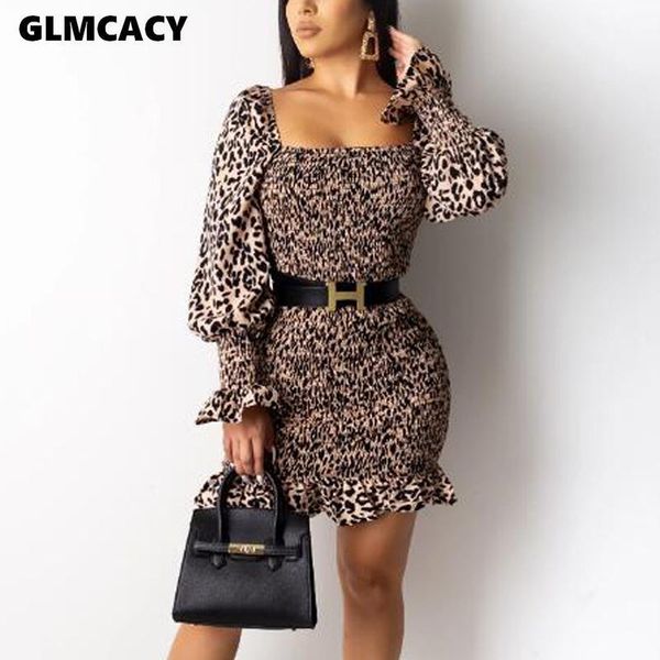 women square neck long sleeve leopard mini dress short evening party vestidos classy workwear1, Black;gray
women square neck long sleeve leopard mini dress short evening party vestidos classy workwear1, Black;gray