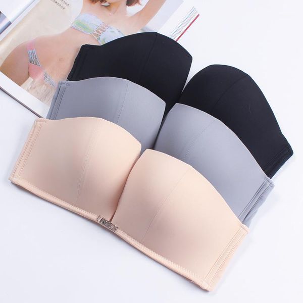 women one piece bra strapless cleavage deep plunge silicone non slip seamless 1/2 half cup push up wireless for party dress1, Red;black
women one piece bra strapless cleavage deep plunge silicone non slip seamless 1/2 half cup push up wireless for party dress1, Red;black