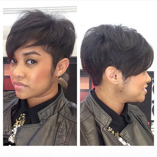 gorgeous chic hairstyle brazilian natural human hair none lace short wigs with baby hair wigs for black women ing, Black;brown
gorgeous chic hairstyle brazilian natural human hair none lace short wigs with baby hair wigs for black women ing, Black;brown