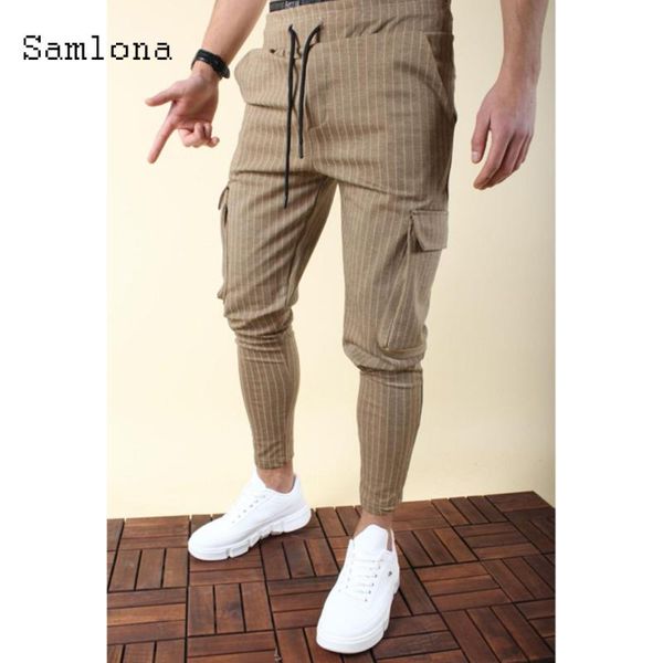 men fashion stripes pants male 2020 autumn bottoms pants lace-up patchwork multi-pockets skinny trousers pleated mens clothing, Black
men fashion stripes pants male 2020 autumn bottoms pants lace-up patchwork multi-pockets skinny trousers pleated mens clothing, Black