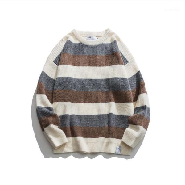 men's sweaters 2021 autumn winter striped o collar long sleeve sweater mens fashion loose casual knitted pullover man warm w13171, White;black
men's sweaters 2021 autumn winter striped o collar long sleeve sweater mens fashion loose casual knitted pullover man warm w13171, White;black