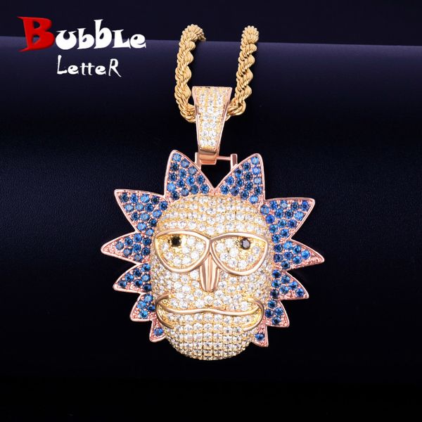 men's cartoon character face pendant rose color tone iced out necklace chain bling cubic zircon personality hip hop rock jewelry 0927, Silver
men's cartoon character face pendant rose color tone iced out necklace chain bling cubic zircon personality hip hop rock jewelry 0927, Silver