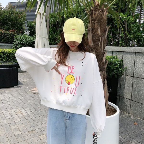 rquyk korean style loose gray material sleeve wamaf cotton women's soft skin-friendly long fashion printed sweater pullover pulloverswe, Black
rquyk korean style loose gray material sleeve wamaf cotton women's soft skin-friendly long fashion printed sweater pullover pulloverswe, Black