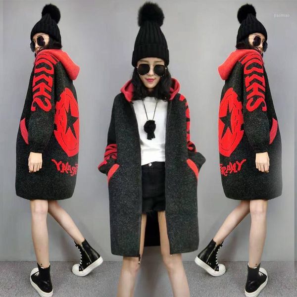 loose vogue cardigan for women raincoat knitted hooded long wind coat female clothes stylish sweater casaco feminino outwear1, Tan;black
loose vogue cardigan for women raincoat knitted hooded long wind coat female clothes stylish sweater casaco feminino outwear1, Tan;black