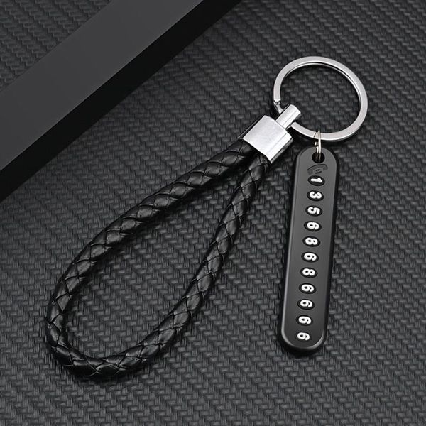 2pcs keychain with phone number plate and braided rope anti-dropping ornament for car key rope car keychain fif66
2pcs keychain with phone number plate and braided rope anti-dropping ornament for car key rope car keychain fif66