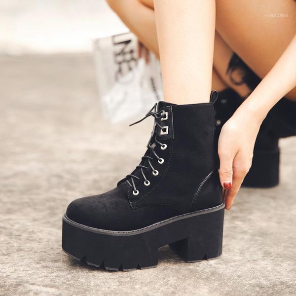 women fashion punk boots bottes femmes platform shoes high heels women ankle boots winter autumn motorcycle lja871-11, Black
women fashion punk boots bottes femmes platform shoes high heels women ankle boots winter autumn motorcycle lja871-11, Black
