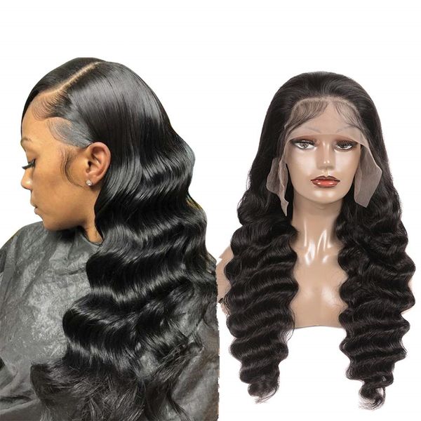 13x4 deep wave human hair lace front wigs for black women brazilian virgin remy curly transparent 360 frontal wigs pre plucked bleached knot, Black;brown
13x4 deep wave human hair lace front wigs for black women brazilian virgin remy curly transparent 360 frontal wigs pre plucked bleached knot, Black;brown