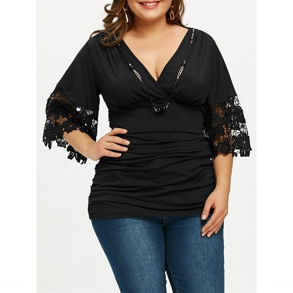 cross v-neck high waist pleated stitching half sleeve large wear women's cross v-neck high waist pleated stitching half sleeve large wo, White