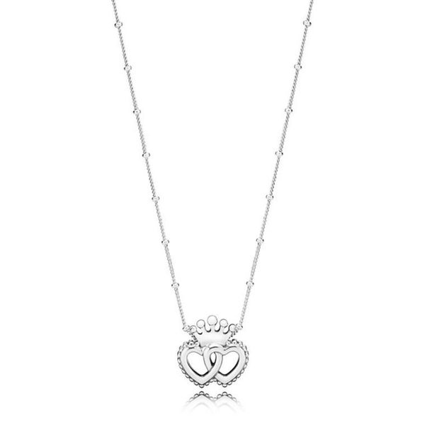 100% 925 sterling silver brand new interlocked crown hearts necklace glamour women gift jewelry
100% 925 sterling silver brand new interlocked crown hearts necklace glamour women gift jewelry