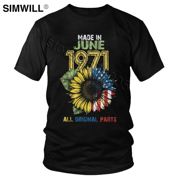 спорт новизна сделано в июне 1971 tshirt мужчины с коротким рукавом повседневная 49 years old все original parts tshirt мягкий хлопок футбол
спорт новизна сделано в июне 1971 tshirt мужчины с коротким рукавом повседневная 49 years old все original parts tshirt мягкий хлопок футбол