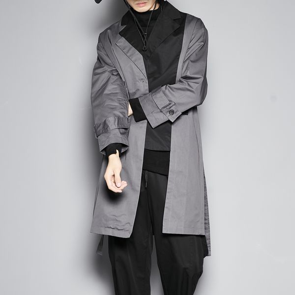 2021 new black mosaic department contrast agent legal sense of track loose style long jacket qn48, Tan;black
2021 new black mosaic department contrast agent legal sense of track loose style long jacket qn48, Tan;black