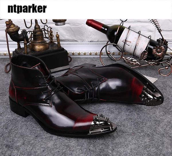 western wine red мужские кожаные туфли сапоги шнуровка up короткие голеностопного загрузки мужчины большие размеры eu38-46, утюг острым носо, Black
western wine red мужские кожаные туфли сапоги шнуровка up короткие голеностопного загрузки мужчины большие размеры eu38-46, утюг острым носо, Black