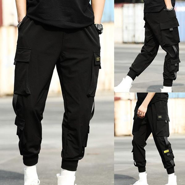 men's pants streetwear hip hop black harem men elastic waist sports with ribbons casual slim jogger trousers1
men's pants streetwear hip hop black harem men elastic waist sports with ribbons casual slim jogger trousers1