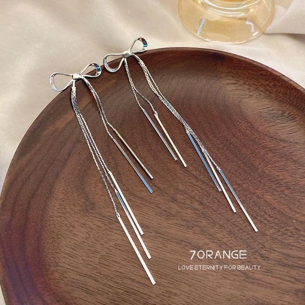 stud 2021 fashion piercing jewelry trend long tassel small bow earrings boucle oreille femme for women girls, Golden;silver
stud 2021 fashion piercing jewelry trend long tassel small bow earrings boucle oreille femme for women girls, Golden;silver