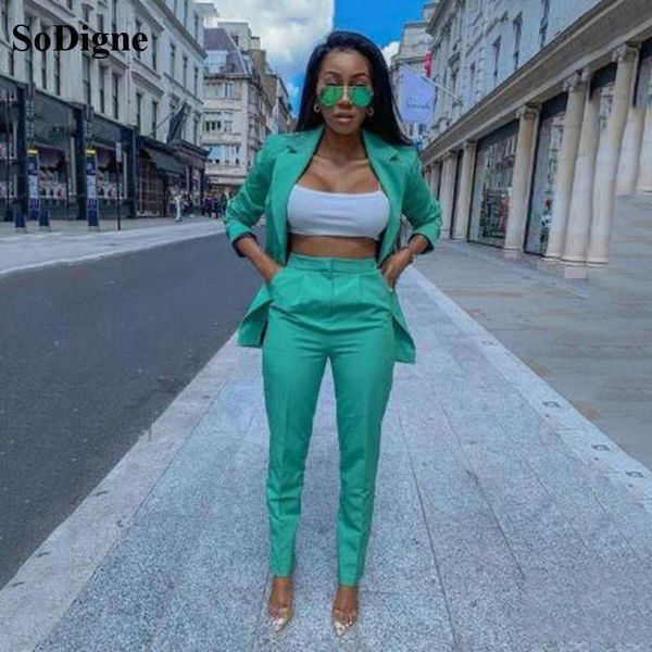 women's two piece pants sodigne women business pant suits female plus size ladies pantsuit blazer+pants for wedding party custom made t, White
women's two piece pants sodigne women business pant suits female plus size ladies pantsuit blazer+pants for wedding party custom made t, White