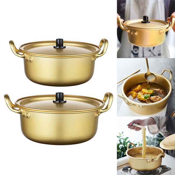 set of 2, aluminum noodle pot ramen cooker pot w/ lid stock pot for soup
set of 2, aluminum noodle pot ramen cooker pot w/ lid stock pot for soup