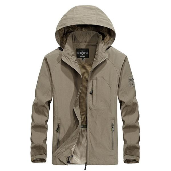 brand waterproof jacket men loose hooded windproof solid coat male outwear tactical kg-521, Black;brown
brand waterproof jacket men loose hooded windproof solid coat male outwear tactical kg-521, Black;brown