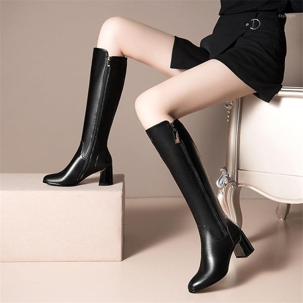 boots pxelena plus size 34-43 genuine leather women knee high block heels 2021 winter shoes fashion riding knight office work 421, Black
boots pxelena plus size 34-43 genuine leather women knee high block heels 2021 winter shoes fashion riding knight office work 421, Black