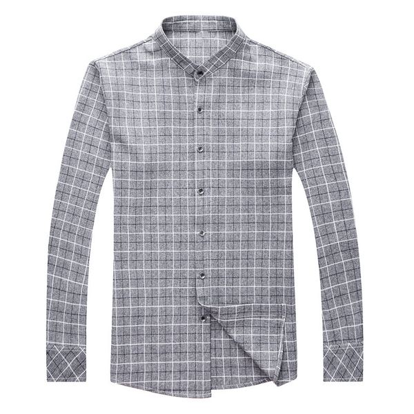 2021 new long-sleeve shirt a grey-blue collar on plaid male viscose streetwear 4xl togc, White;black
2021 new long-sleeve shirt a grey-blue collar on plaid male viscose streetwear 4xl togc, White;black