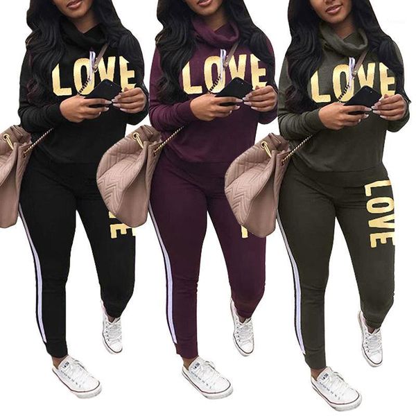 women 2pcs suit tracksuit set athletic wear long sleeve sportswear love letter printed pants clothes for female autumn new1, Gray
women 2pcs suit tracksuit set athletic wear long sleeve sportswear love letter printed pants clothes for female autumn new1, Gray