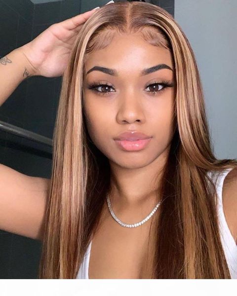 queenking hair front lace wig 180% density 6 6 18 highlight balayage color wigs brazilian remy hair ing, Black;brown
queenking hair front lace wig 180% density 6 6 18 highlight balayage color wigs brazilian remy hair ing, Black;brown