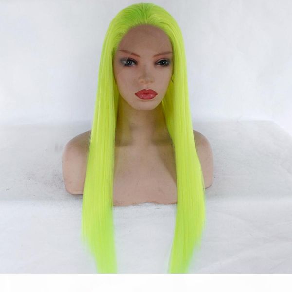 fluorescent green colored straight hair wig glueless synthetic hair lace frontal wigs for women restyleable green synthetic full wig, Black;brown
fluorescent green colored straight hair wig glueless synthetic hair lace frontal wigs for women restyleable green synthetic full wig, Black;brown