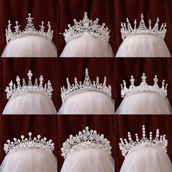 bridal crown headdress super immortal luxury atmosphere japan and south korea wedding dress hair accessories travel pgraphy, Silver
bridal crown headdress super immortal luxury atmosphere japan and south korea wedding dress hair accessories travel pgraphy, Silver