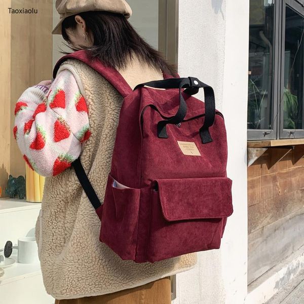 backpack style preppy women corduroy design school bags for teenage girls travel backpacks female shoulder daypack black
backpack style preppy women corduroy design school bags for teenage girls travel backpacks female shoulder daypack black