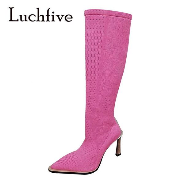 knitted mesh slim fit knee high long boots wooden effects stiletto high heel pointed toe designer shoes women, Black
knitted mesh slim fit knee high long boots wooden effects stiletto high heel pointed toe designer shoes women, Black
