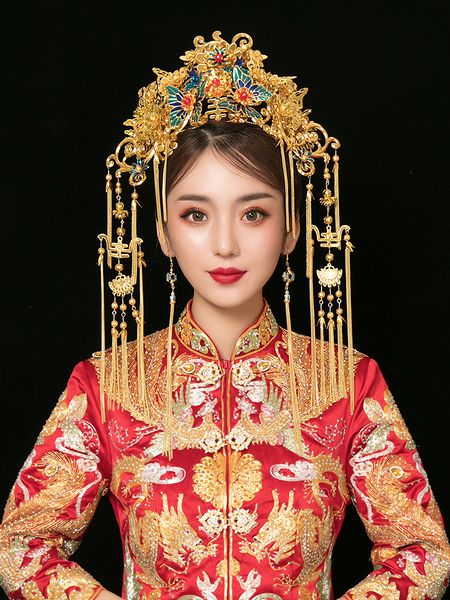 инь xiaxiu он головной убор невесты ручной роскоши феникс корона бабочка древний костюм студия реквизита преувеличенные имитация diancui 202, Silver
инь xiaxiu он головной убор невесты ручной роскоши феникс корона бабочка древний костюм студия реквизита преувеличенные имитация diancui 202, Silver