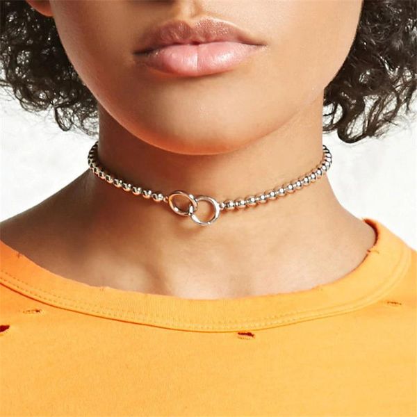 luokey street style women hiphop choker necklace gold silver color round circle punk necklace beads chain chocker collar jewelry, Golden;silver
luokey street style women hiphop choker necklace gold silver color round circle punk necklace beads chain chocker collar jewelry, Golden;silver