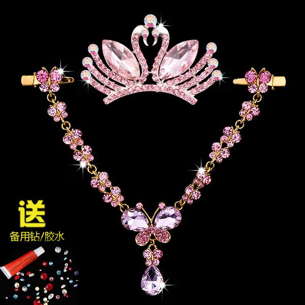 children's princess chain baby dance crown diamond headdress girl's pan hair comb bride's forehead decoration, Silver
children's princess chain baby dance crown diamond headdress girl's pan hair comb bride's forehead decoration, Silver