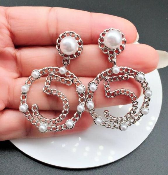 2022 brand designer earring for women pearl stud earring gift for love girlfriend famous brand jewelry accessories earrings, Silver
2022 brand designer earring for women pearl stud earring gift for love girlfriend famous brand jewelry accessories earrings, Silver