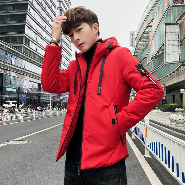 men's down & parkas jacket winter cotton-padded clothes korean-style slim-fit stylish handsome wear thick, Black
men's down & parkas jacket winter cotton-padded clothes korean-style slim-fit stylish handsome wear thick, Black