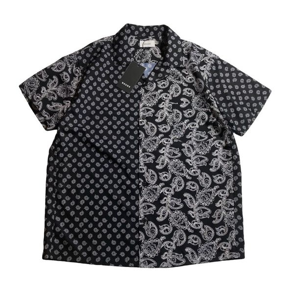 new rhude bandana 20ss splicing cashew grey short sleeve shirt for men and women, Black
new rhude bandana 20ss splicing cashew grey short sleeve shirt for men and women, Black