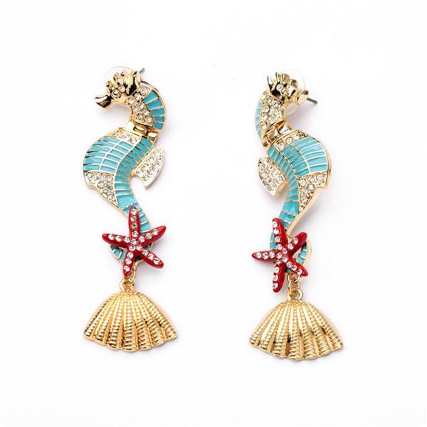 dangle & chandelier lubov gorgeous sea horses starfish seashell design personality statement earrings women fashion piercing jewelry, Silver
dangle & chandelier lubov gorgeous sea horses starfish seashell design personality statement earrings women fashion piercing jewelry, Silver