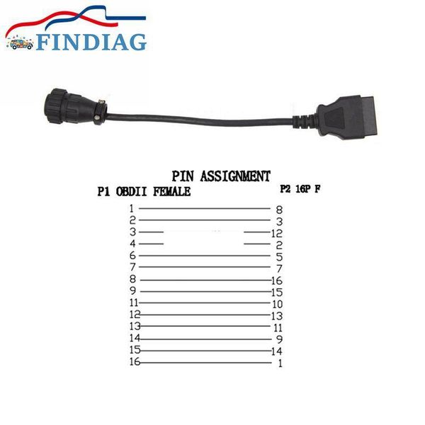 for 16 pin to 16pin diagnostic connector car accessories connect compatible for tcs cdp truck adapter 10pcs/lot
for 16 pin to 16pin diagnostic connector car accessories connect compatible for tcs cdp truck adapter 10pcs/lot