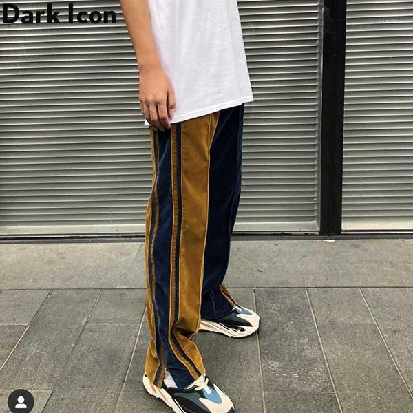dark velvet wide leg pants men elastic waist ankle zipper patchwork men's pants street for man1, Black
dark velvet wide leg pants men elastic waist ankle zipper patchwork men's pants street for man1, Black